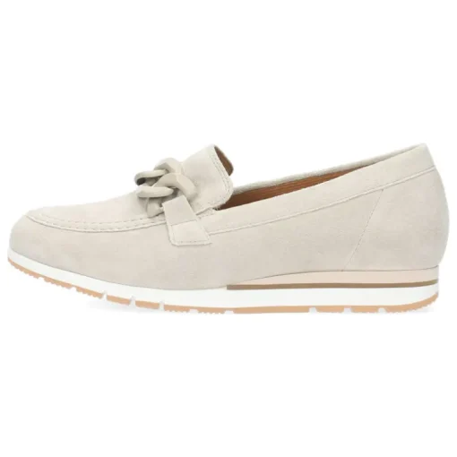 Beige loafers