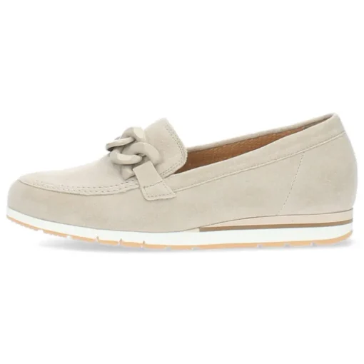 Beige loafers