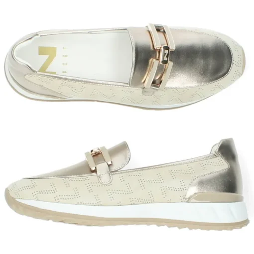 Beige loafers