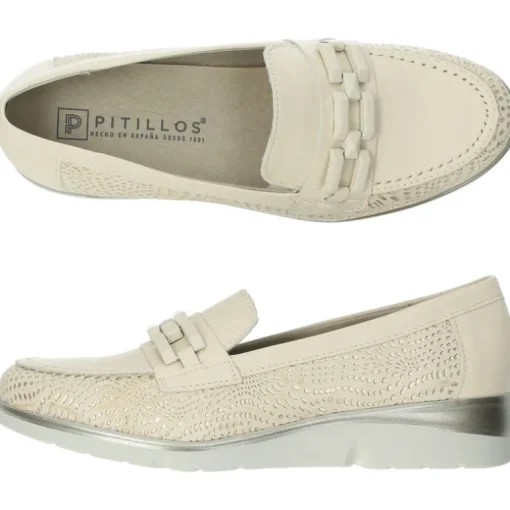 Beige loafers