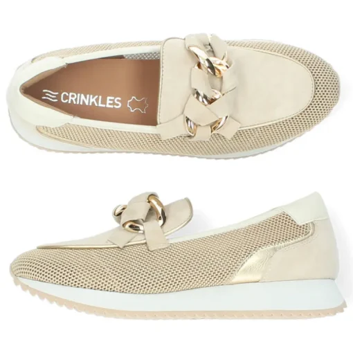 Beige loafers