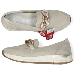 Beige loafers