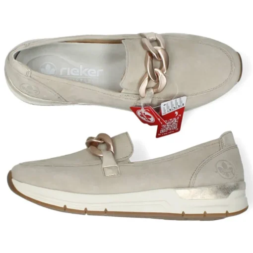 Beige loafers