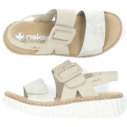 Beige sandalen