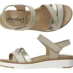 Beige sandalen