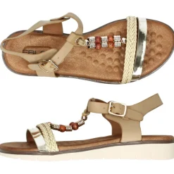 Beige sandalen