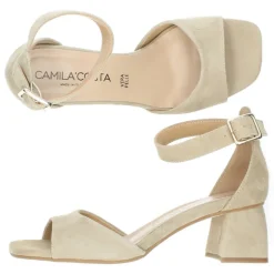Beige sandalen