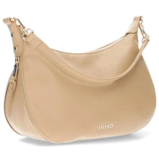 Beige schoudertas