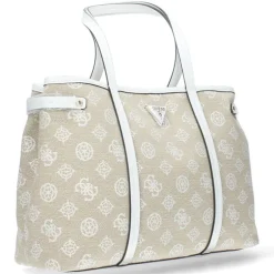 Beige shoppers