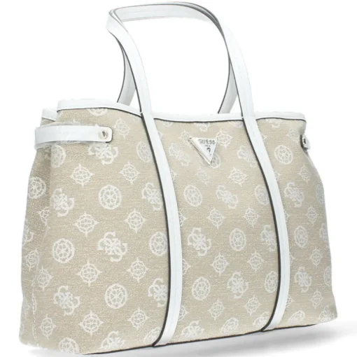 Beige shoppers