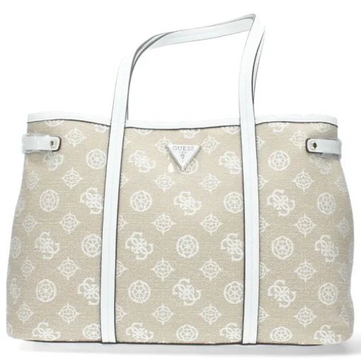 Beige shoppers