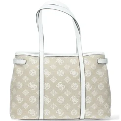 Beige shoppers