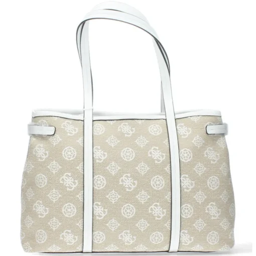 Beige shoppers