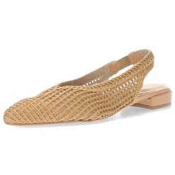 Beige slingbacks