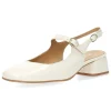 Beige slingbacks