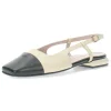 Beige slingbacks