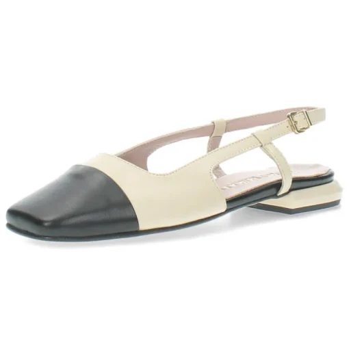 Beige slingbacks