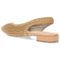 Beige slingbacks