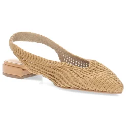 Beige slingbacks