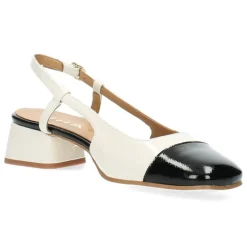Beige slingbacks