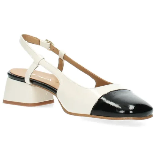 Beige slingbacks