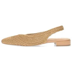 Beige slingbacks
