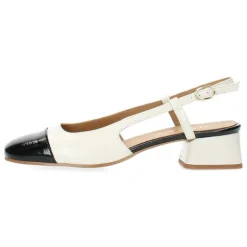 Beige slingbacks