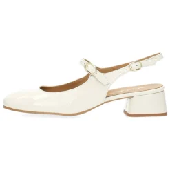 Beige slingbacks