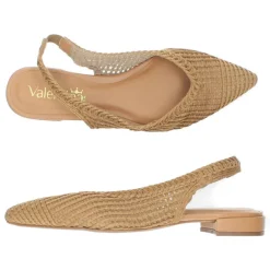 Beige slingbacks