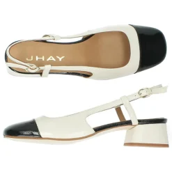 Beige slingbacks