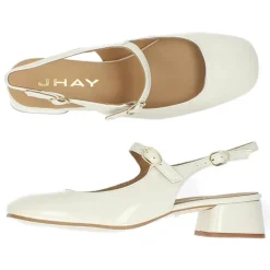 Beige slingbacks