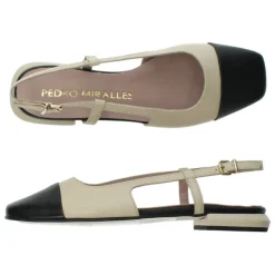Beige slingbacks