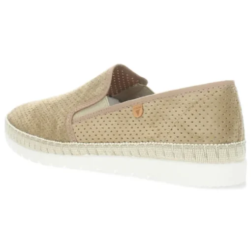 Beige slip-ons