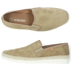 Beige slip-ons
