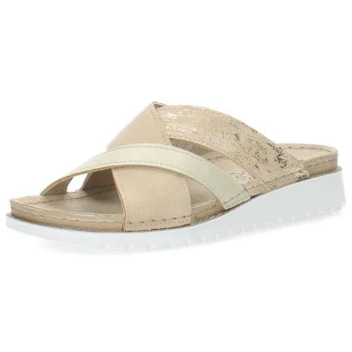 Beige slippers