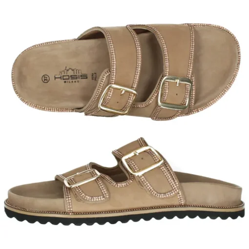 Beige slippers
