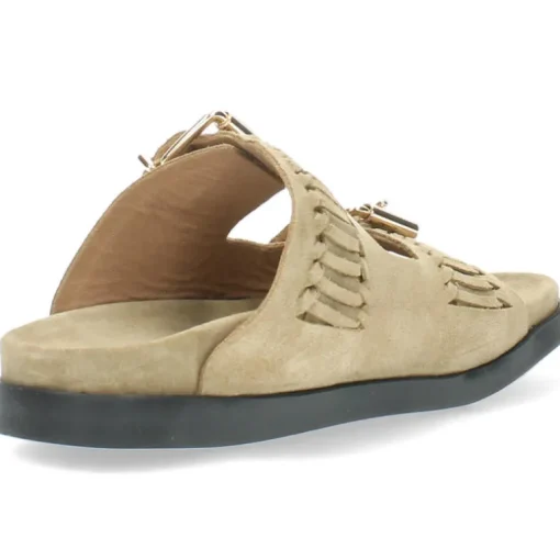 Beige slippers