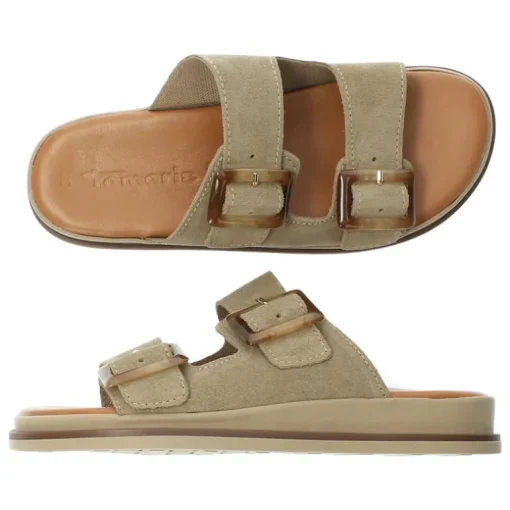Beige slippers