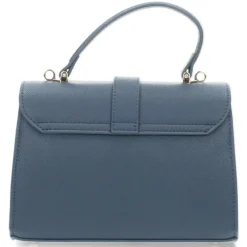 blauwe handtas