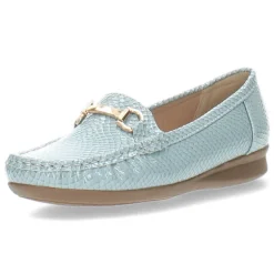 Blauwe loafers