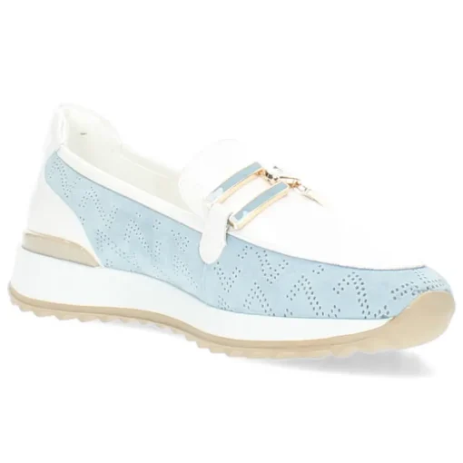 Blauwe loafers