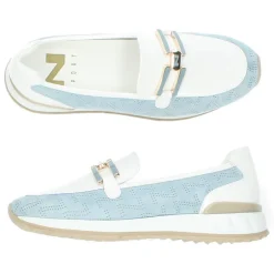 Blauwe loafers