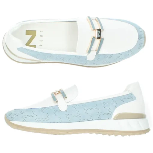 Blauwe loafers