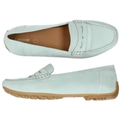 blauwe mocassins