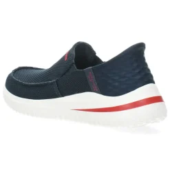 Blauwe slip-ons