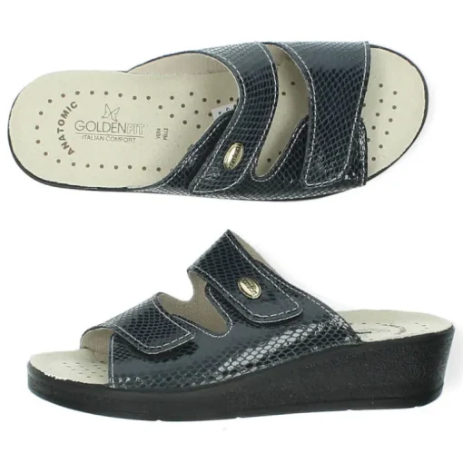 Blauwe slippers