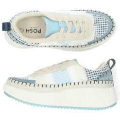 Blauwe sneakers