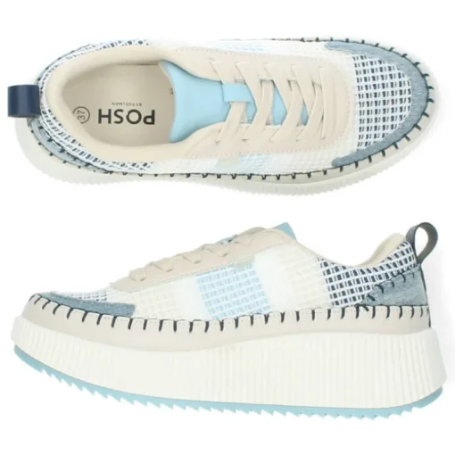 Blauwe sneakers