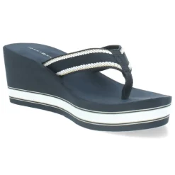 Blauwe teenslippers