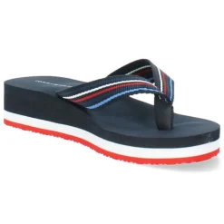 Blauwe teenslippers